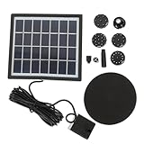 Sosoport Solar Betriebene Teichpumpe Kleine Springbrunnen Pumpe für Garten und Wasserbecken Automatische Solarbetriebene Wasserpumpe ohne Batterie Geeignet für Außenbereich und