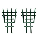 Kletterpflanzenstützkäfig, Garten, Rankgitter, Blumenständer, Ringe, Tomatenstütze, langlebig, kreativ, Kletterrankenregal, Tomatenkäfig (2 Stück)