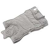 Rücken-Heizkissen, 6 Stufen, schnelles Heizen, Schulter-Rücken-Heizkissen, waschbar, groß, Flanell, schmerzlindernd für Nacken für den Winter(Silber grau)
