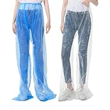 FSSTUD Regenhose für Erwachsene, Kunststoff, Unisex, wasserdicht, Wassersport, Regenhose, Fahrrad, Radfahren, Regenhose mit Schuhüberzug, Hose, Stiefelüberzug für Outdoor-Aktivitäten