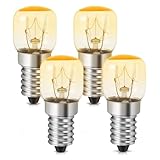 YIIFELL Backofenlampe E14 25W Backofen Glühbirne 230V 25W für Ofen 300 Grad hitzebeständig für Ofen Salzkristalllampe, Mikrowelle, Lavalampe uvm