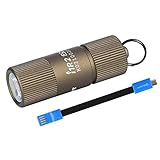 OLIGHT I1R II Mini LED Taschenlampe Schlüsselbund 150 Lumen, Schlüsselanhänger Wiederaufladbarer EOS Kleine Handlampe, Wasserdicht IPX8 für outdoor Camping Wandern, mit USB Kabel(Desert Tan)