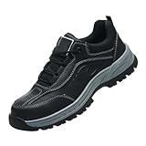 Generisch Sicherheitsschuhe Herren Arbeitsschuhe Leicht Anti-Smashing Stahlkappe Arbeitsturnschuhe Bequem Atmungsaktiv Mode-Numeric_36
