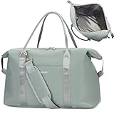 Ceneda Lunchtasche Kühltasche 30L für Damen kühltasche Faltbar Strand Lunchbag Kühler Auslaufsicher Weiche Lunchtasche Einkaufstasche Lunch Tasche Picknick Reisen(Celadon)