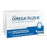 Hochreines Omega 3 – Fischöl-Kapseln mit 1.000 mg Omega-3-Fettsäuren (300 mg DHA & 400 mg EPA) – Triglycerid-Form – 3-Monatspackung