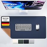MYMIND® Schreibtischunterlage [Rutschfest] 80x40cm - Premium PU-Leder XXL Mauspad - Schreibunterlage für Homeoffice - Schreibtisch Unterlagenmatte wasserfest - Desk Mat - Schreibtisch Unterlage Büro