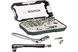 Bosch Accessories Promoline 2607017392 Bit-Set 27teilig Schlitz, Kreuzschlitz Pozidriv, Kreuzschlitz Phillips, Innen-Se