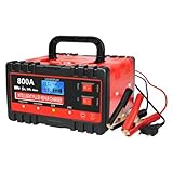 Ladegerät für Autobatterie, Ladegerät für Elektroauto – Intelligentes Zubehör, 12 V, 24 V, für Fahrzeugwartung, Fehlersuche auf Reisen, schnelles Aufladen für Auto und LKW