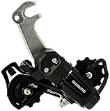 SHIMANO Tourney Schaltwerk, Schwarz, GS-medium