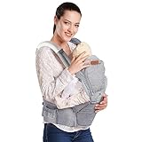 Lictin Babytrage Bauchtrage 3,5-20kg für Neugeborene 6 in 1 Ergonomische Baby Trage für Alle Jahreszeiten mit CE Zertifizierung