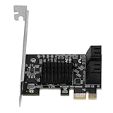 SENECESLI Hochgeschwindigkeits-zu-PCIE-4-Port-6G-Erweiterungskarte, Festplatten-Erweiterungskarte für -Laufwerke, für Datenübertragungsprofis