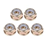 LUOFANG 5 Stück Universal-Trimmer, Rasentrimmer, Freischneider, Linksgewinde, Klingenmutter, ersetzen Gold und Weiß