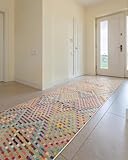 benuta Vintage Teppich CASA Mehrfarbig 70 x 240 cm - Teppich für Wohnzimmer, Schlafzimmer und Flur - Pflegeleicht - Fußbodenheizung Geeignet