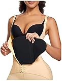 Bafully Kompression Bauch Lipo Board Abdominal Bauch Bauch AB Board Postoperatives Abdomen Kompressions-Bauch Operationen Fettabsaugung(Schwarz)