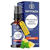 serotalin® MELATONIN SPRAY liposomal – Einschlafspray mit Baldrian | NUR 1 Sprühstoß zum Einschlafen | für Erwachsene | 30ml | 100% Made in Germany