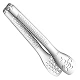 Essen Zangen,Metallene Servierzangen | Aus Edelstahl Wärmebeständig Antihaft Ergonomisch Für Grillen Catering Backen Braten Sushi