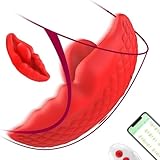 Qhysin Butterfly Vibration für Frauen Unsichtbar Tragbare Lecken Aufliegevibratoren Vibratorensets für Frauen Klitoris Stimulator mit 10 Vibrationsmodi APP Vibrator Sexspielzeug für Frau Paare Extrem