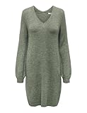 JdY Damen Jdyelanora L/S V-neck Dress Knt Noos Kleid, Kalamata /Detail:melange, S EU