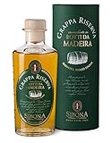 Nº1 SIBONA Grappa Riserva Botti da Madeira 40% vol. (1 x 0,5l) – Fassgelagerter, italienischer Grappa gereift in Madeira-Fässern