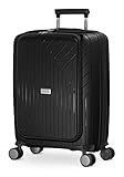 HAUPTSTADTKOFFER TXL - Handgepäck mit Laptopfach Hartschalen Trolley, Business Trolly, Roll-Reisekoffer 4 Doppel-Rollen, 55 cm, 42 L, Titan