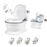 Baby-töpfchen Mit Geräusch Für Töpfchentraining - Baby- Und Kindertoilette - Bequem, Rutschfest Mit Spülgeräusch Und Musik - Leicht Zu Entleeren Mit Herausnehmbarem Topf