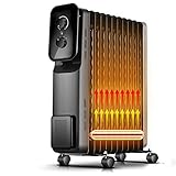 KHYTEBV Heizung, Tragbarer Thermostat Ölheizungen Mechanische Version Verbreiterte 11-teilige Elektrische Heizkörperheizung Energiesparend Für Büroschlafzimmer