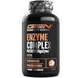 Enzym Komplex - Verdauungsenzyme mit patentierten DigeZyme®, Bromelain, Pepsin, Papain, Pflanzenextrakte & Milchsäurebakterien - Hochdosiert, vegan - 120 Kapseln