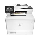 HP Color LaserJet Pro M477fnw Farblaserdrucker Multifunktionsgerät (Drucker, Scanner, Kopierer, Fax, WLAN, LAN, ePrint, Airpint, USB, 600 x 600 dpi) weiß