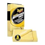 Meguiar's Supreme Shine™ Mikrofasertücher, 3er-Pack - Entfernt Rückstände von Polituren, Wachsen und Sprühreinigern, weiche Mikrofaser, Nicht-kratzend, X2020EU