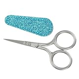 SEWOART Kompaktes Stickscheren Rostfreiem Edelstahl mit Großem Fingerring Scharfe Langlebige Näh Bastelschere für Handarbeiten DIY Scrapbooking Cross stitch und Präzises Schneiden