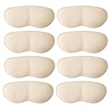 Molain 4 Paar Fersengriffe Schuhe Kissenpolster für lockere Schuhe Anti-Blasen-Schuheinlagen Einlegesohlen für Schuhe, die zu groß sind Fußpflegeschutz (Hautfarbe)