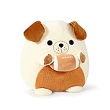 shownicer Plüschtier Hund Kuscheltier Mit Rugby Stofftier Kawaii Hund Plüsch Kissen Spielzeug Hund Wurfkissen Geschenk für Kinder Jungen 3+ Jahre (Hund & Rugby, 30cm)