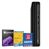 HP EliteDesk 800 G6 PC Computer Intel Core i5-10500@ bis zu 4,5 GHz 16 GB 256 GB SSD mit Windows 11 Pro & GRATIS Bluetooth, WLAN & Antiviren-Software inkl. 12 Monate Garantie (Generalüberholt)