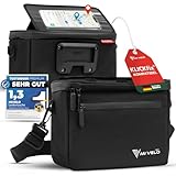 MIVELO Lenkertasche Fahrrad für KLICKfix - Fahrradtasche Lenker - wasserabweisend & geräumig - Lenkertasche - Tasche Lenker - E-Bike tauglich - mit Handyfach (Schwarz)