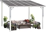 UNIONLINE Aluminium-Pavillon, Metallmarkisen, Pavillons, Pergola, Robuste Metall-Pergola (Weiß, 3 x 3 m)