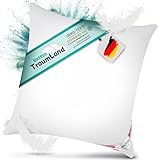 betten-traum-land Kissen aus Kanada-Daunen, extraweich, 100% Daunen, halbweiß, 80 x 80 cm