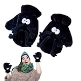 Dottduya Handschuhe,Thermohandschuhe - Warme fingerlose Fäustlinge,Verdickte beheizte Handschuhe, Winterzubehör für Weihnachten, Valentinstag, Neujahr