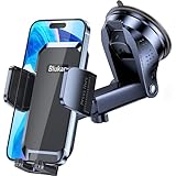 Blukar Handyhalterung Auto Upgrade Handyhalter für Autos Armaturenbrett & Windschutzscheibe KFZ Handy Halterung mit EIN-Knopf-Release 360° Drehbar für iPhone, Galaxy, Mate usw.