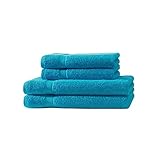 Generisch Premium Qualität Frottier Towel | 500g/m² | Oeko-TEX® Standard 100 | 100% Baumwolle | (Türkis, Set | 2X Duschtuch + 2X Handtuch)