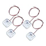 PACKOVE 4 Stück Teiliges Mini Wägezellen Drucksensoren für Personenwaagen Ersatzteile Geeignet für Handwaagen Postwaagen Fischwaagen und Babywaagen Silberfarbene Präzisionssensoren