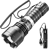 WholeFire Tauchlampe LED Extrem Hell 10000 Lumens, IPX8 Wasserdicht 50M Unterwasser Taschenlampe, XHP70 Wiederaufladbar Taucherlampe mit Akku und Ladegerät für Unterwasser Tiefseehöhle bei Nacht