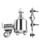 Violiica 12V 6W Abnehmbarer Fahrrad Dynamo Generator Silber für Hochleistungsscheinwerfer und Low-Power Rücklichter