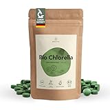 BIONUTRA® Bio Chlorella Tabletten 1000 x 250 mg, rückstandskontrolliert, nach EU-ÖKO-Standard hergestellt, vegan, laktose- & glutenfrei, ohne Zusätze, Bio Chlorella Presslinge