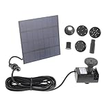 Mikikit Vogeltränkebrunnenpumpe Solare Wasserpumpe Gartenwasserpumpe