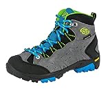 Brütting Unisex Kinder Mount Bona High Kids Trekking- & Wanderstiefel, Grau Blau Lemon, 39 EU