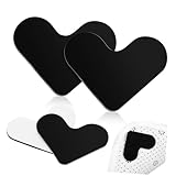 Baluue 4 Stück Herzförmige Teppichpads rutschfeste Teppichaufkleber für Fliesenböden Starke Haftung Wiederverwendbar Geeignet für Küche Bad Wohnzimmer und Flur