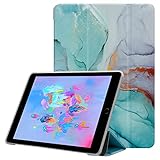 Cadorabo Hülle kompatibel mit Apple iPad Mini Mini 2 Mini 3 Mini 4 Mini 5 Handyhülle aus Kunst Leder im Marmor Design [Kartenfächern] Case Hülle für iPad Mini Mini 2 Mini 3 Mini 4 Mini 5 in Grün