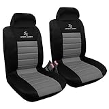 WOLTU AS7255-2 2er Sitzbezüge Auto Einzelsitzbezug universal Größe, Komplettset, grau