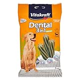 Vitakraft Dental 3in1 Fresh - Zahnpflege-Snack für Hunde ab 10 kg - 7 Sticks