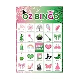 Générique Halloween-Bingo-Kartenspiel für | Partyzubehör, Gesellschaftsspiel Halloween – tragbare Karten für Anfänger, Geburtstag, Reisen, Familie, Events, Geschenk